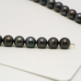 38pcs Dark 11-12mm - RSR AA/A Quality Tahitian Pearl Necklace NL1629 THMIX3