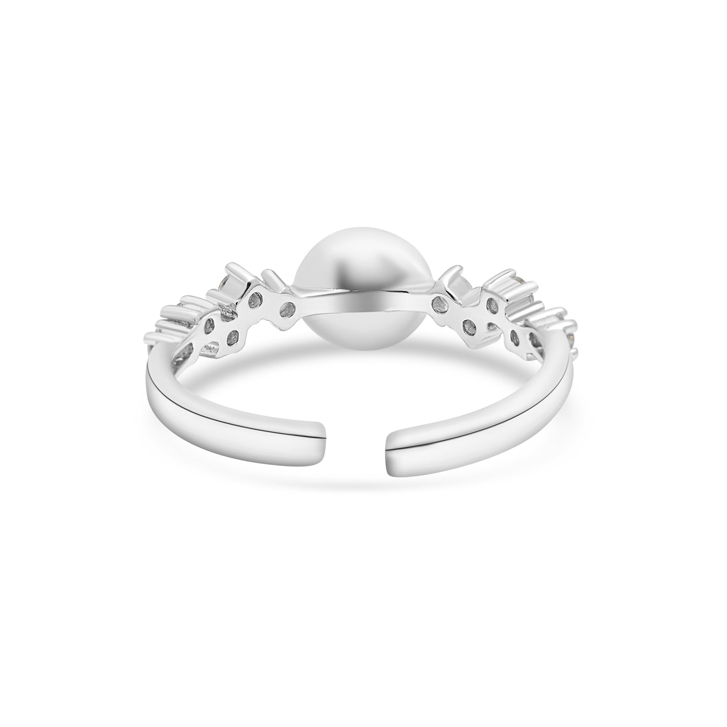 Adjustable Ring 925 Silver for pearl SC338