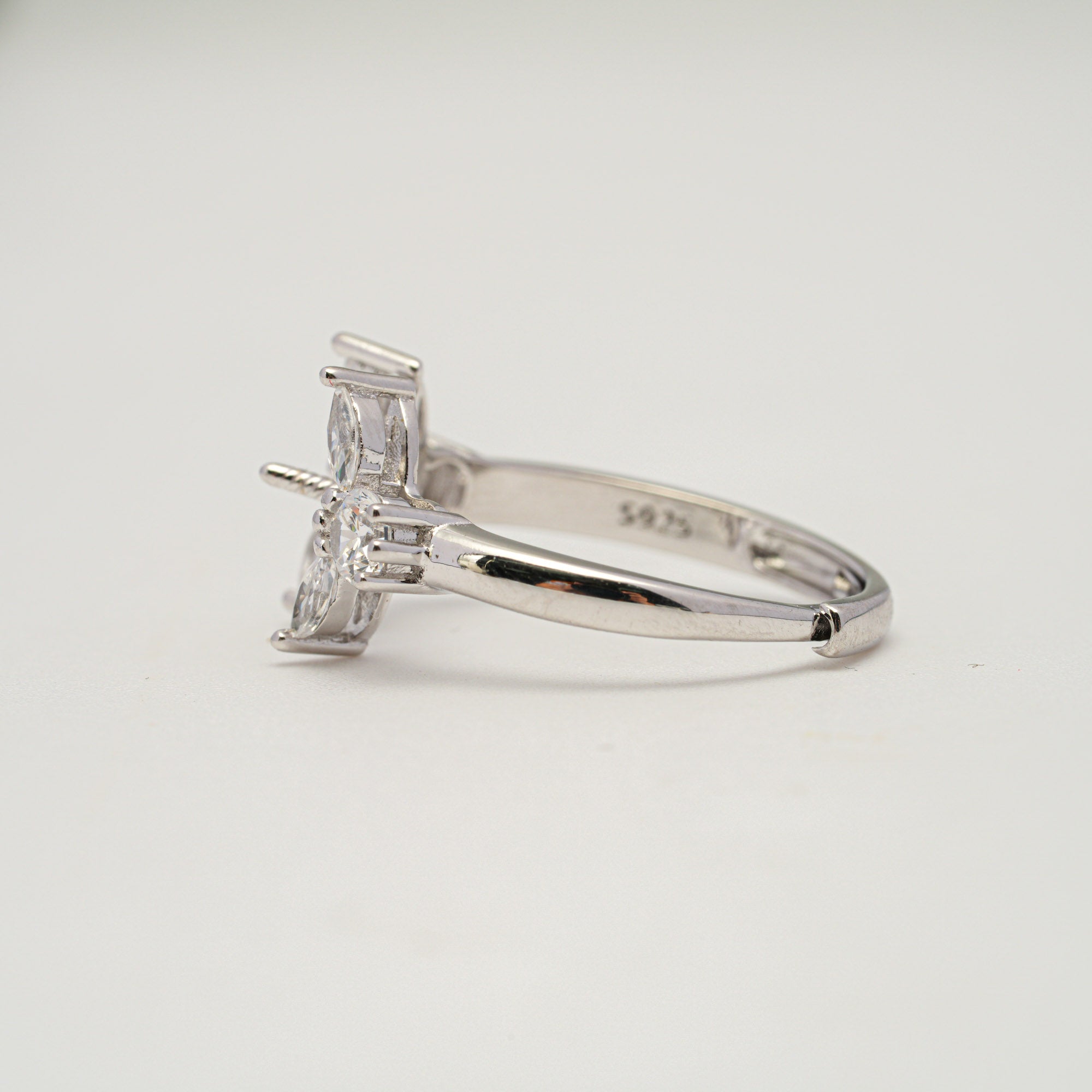 Adjustable Ring 925 Silver for pearl SC575