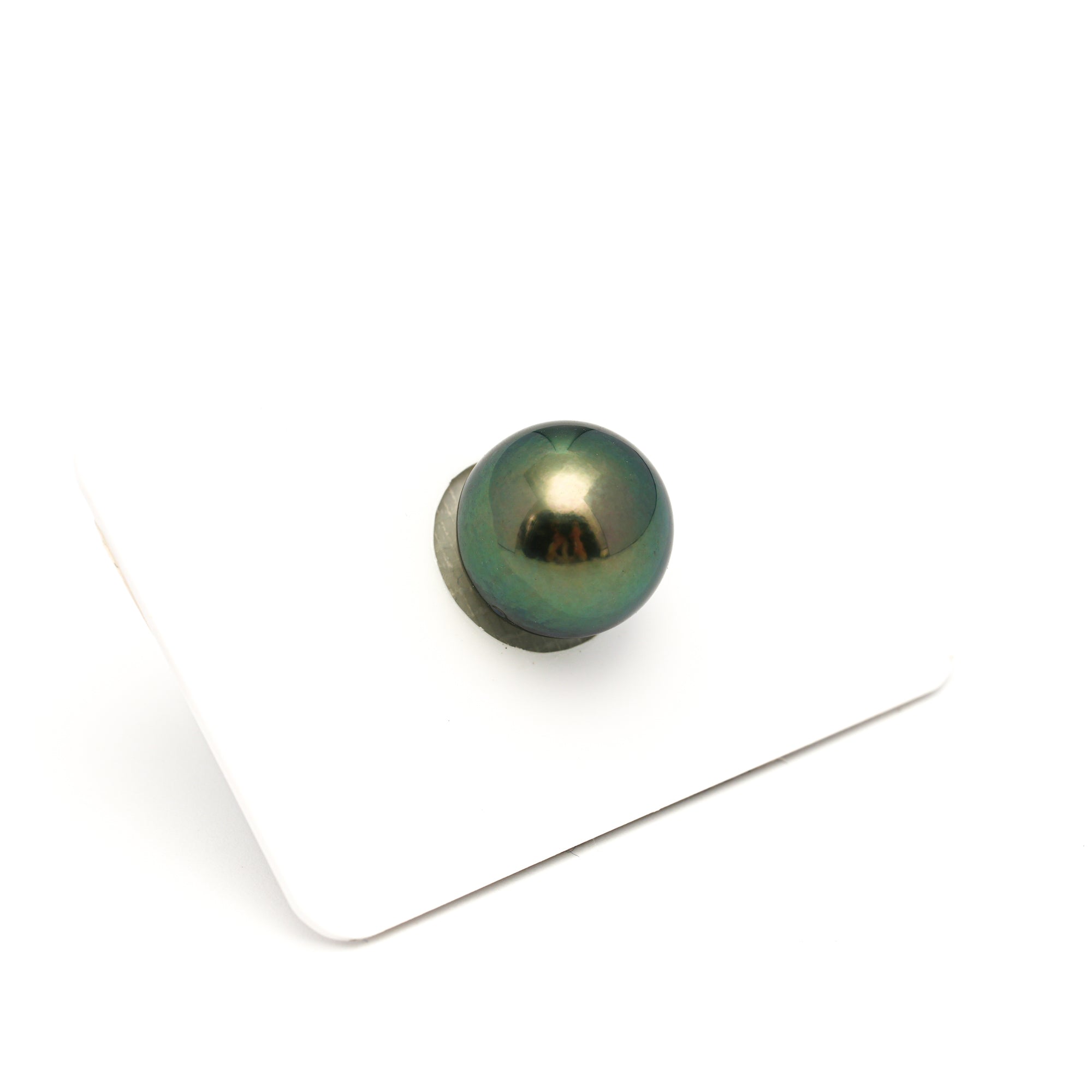 1pcs "High Luster" Peacock Green 12.5mm - SR AAA Quality Tahitian Pearl Single LP2404 OR6