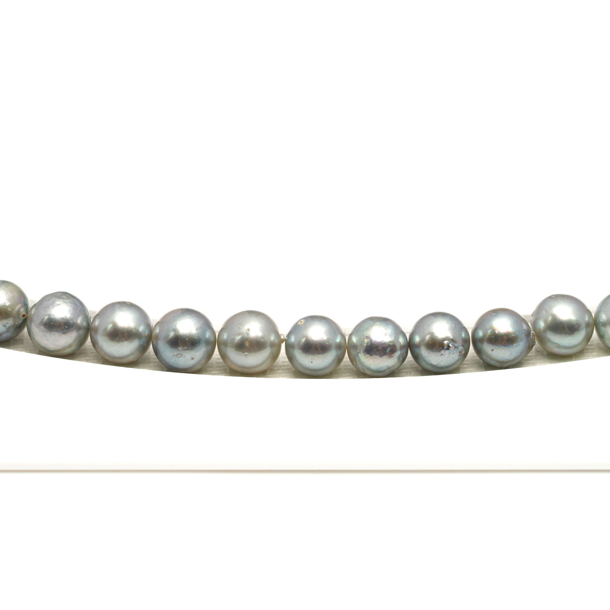 53pcs Akoya Pearl Silver Mix 7.2-7.9mm - SB/NR AA/A Quality Necklace AKNL1750 CMA1