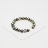 20pcs "High Luster" Multicolor 8-9mm - OV TOP/AAA Quality Tahitian Pearl Bracelet BR2097 CMP1