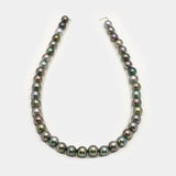 41pcs "High Luster" Multicolor 9-11mm - NR AAA/AA Quality Tahitian Pearl Necklace NL1565 OR10