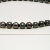 38pcs Dark 11-12mm - RSR AA/A Quality Tahitian Pearl Necklace NL1629 THMIX3