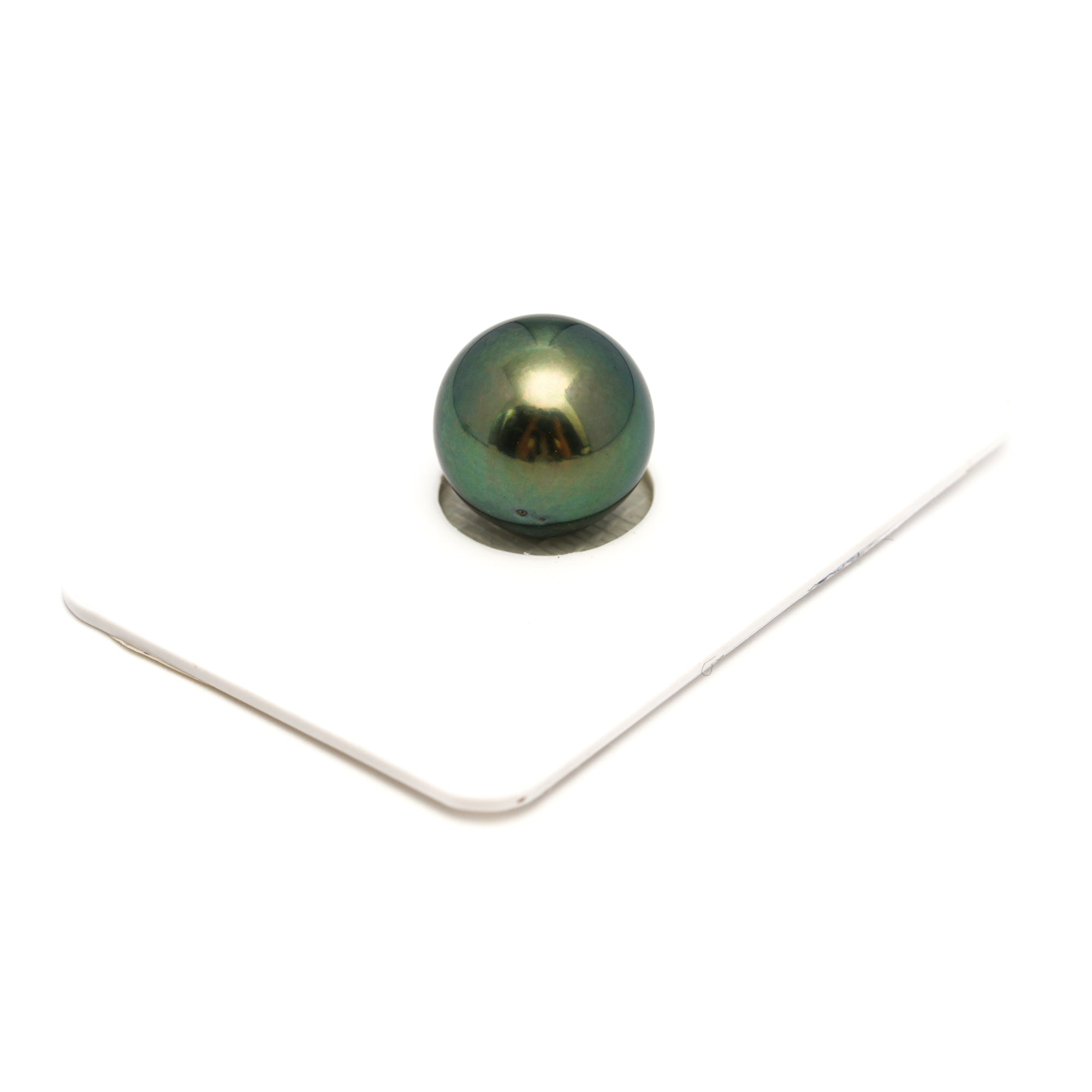 1pcs "High Luster" Peacock Green 12.5mm - SR AAA Quality Tahitian Pearl Single LP2404 OR6