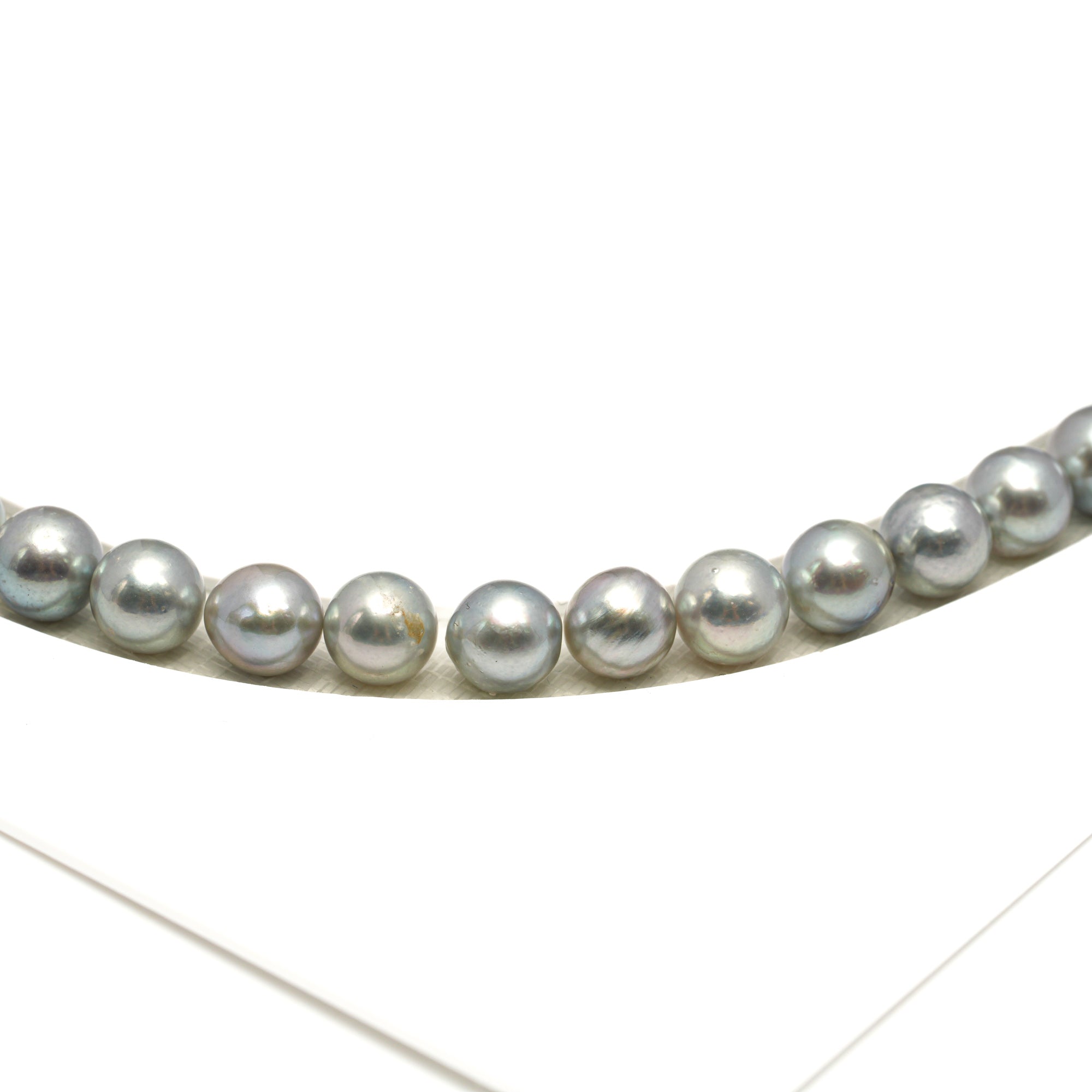 53pcs Akoya Pearl Silver Mix 7.2-7.9mm - SB/NR AA/A Quality Necklace AKNL1750 CMA1