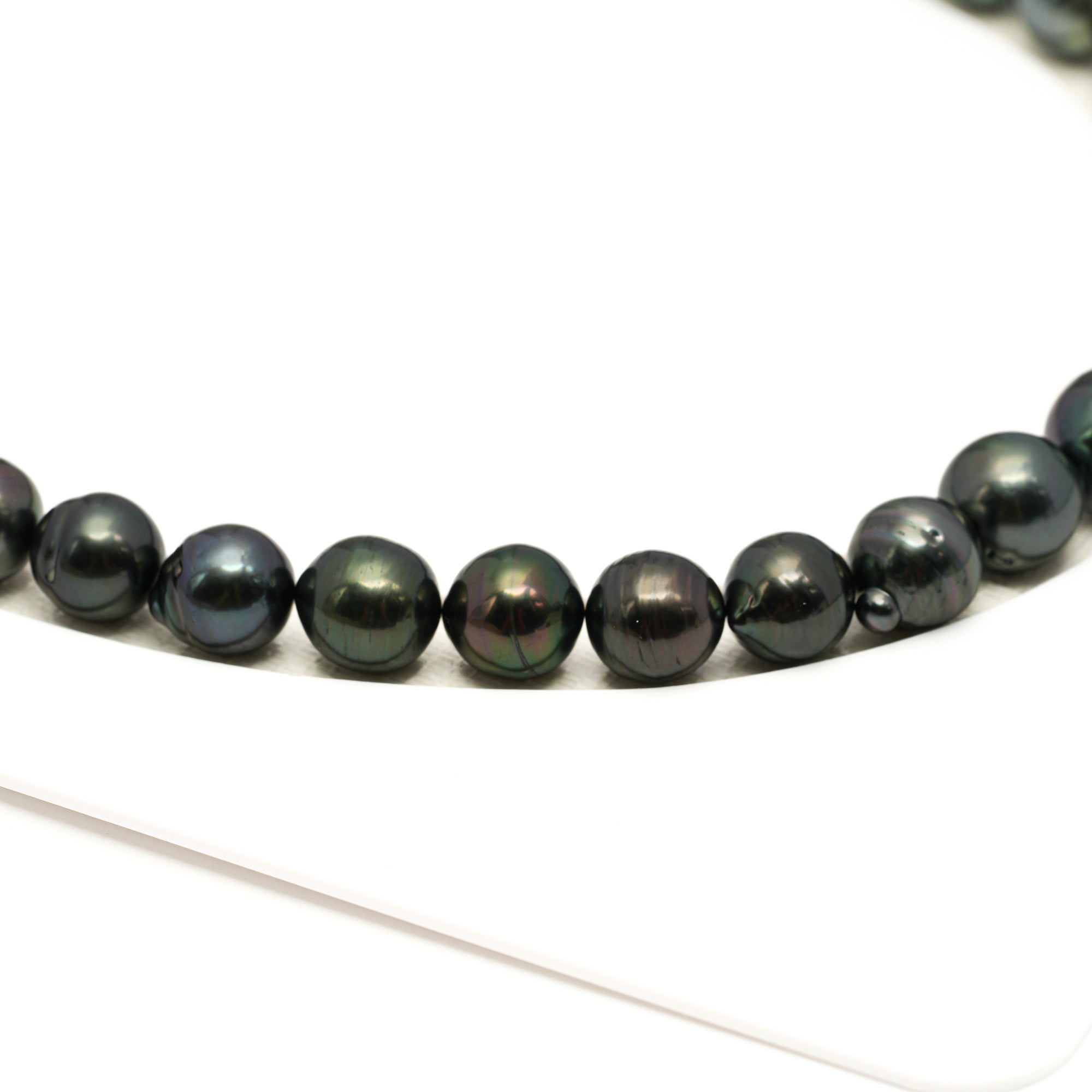 44pcs Dark Mix 8-11mm - CL/SB AAA/AA Quality Tahitian Pearl Necklace NL1770 LP1
