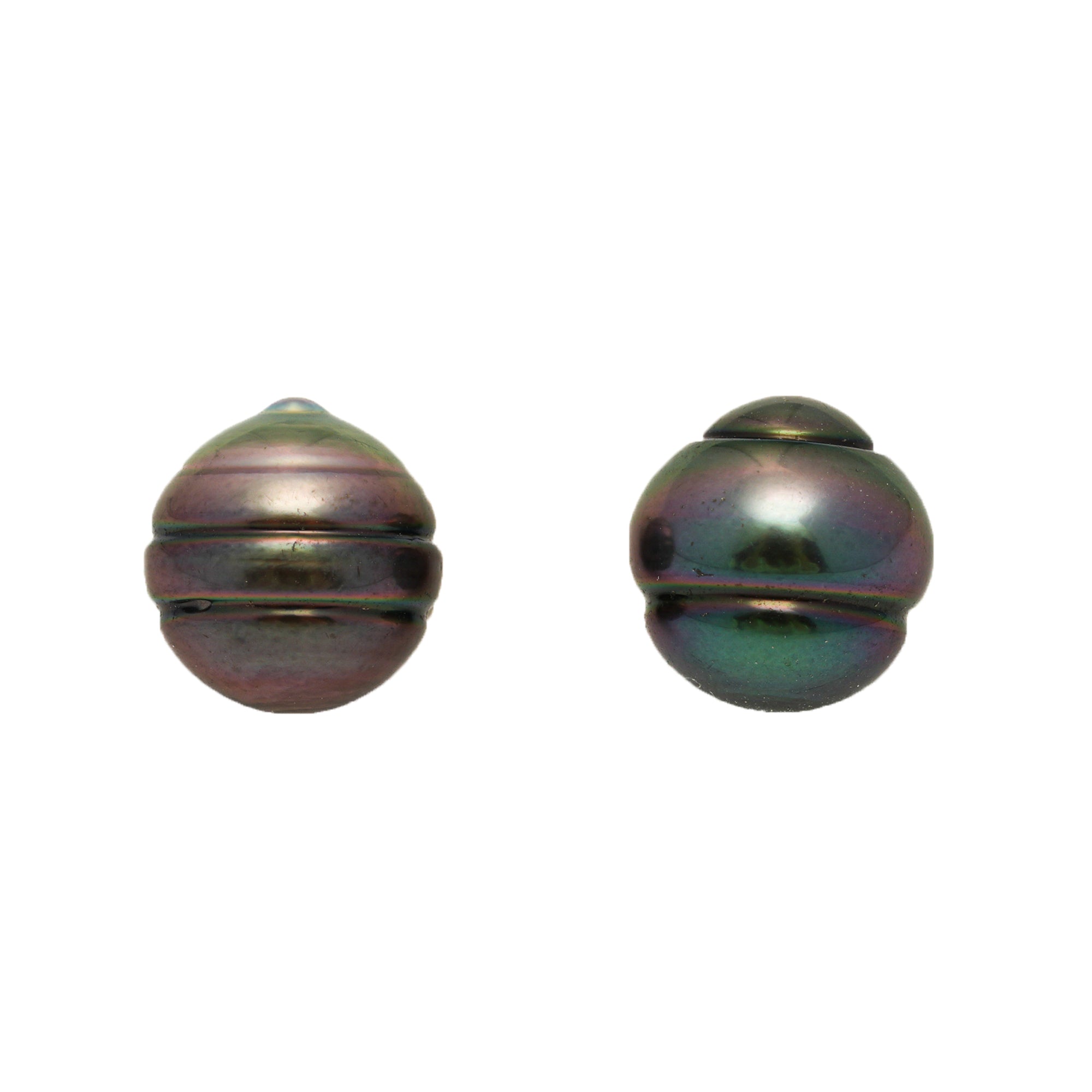 2pcs Cherry Mix 12.4-12.6mm - CL AAA Quality Tahitian Pearl Pair ER1813 CMP9