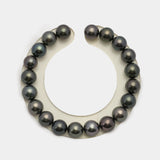 20pcs Gray 8-9mm - SR AAA/AA Quality Tahitian Pearl Bracelet BR2115