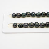 44pcs Dark Mix 8-10mm - CL/SB AA/AAA Quality Tahitian Pearl Necklace NL1512 THMIX2.6