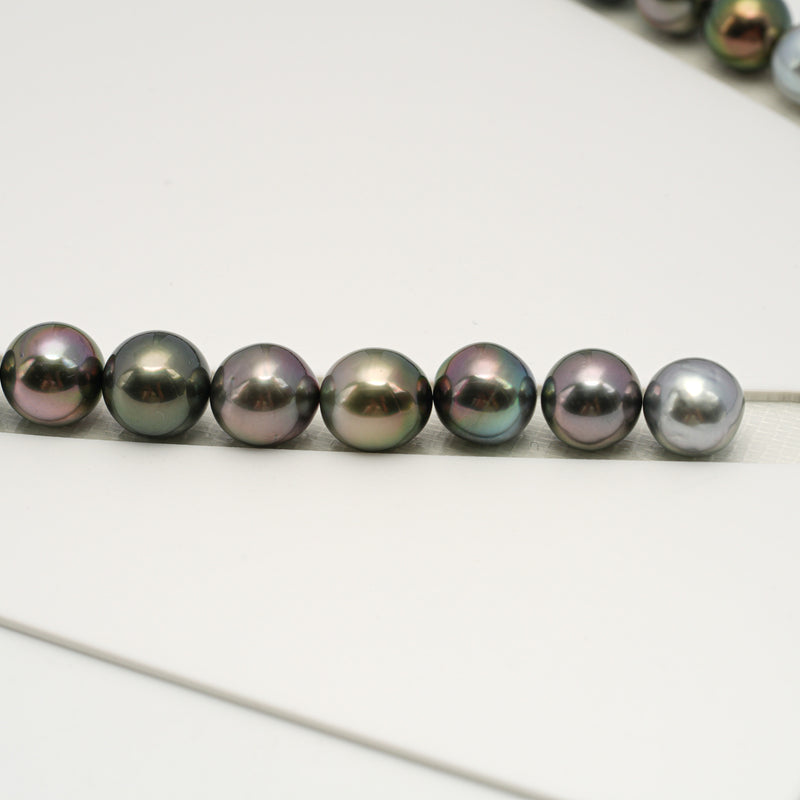 41pcs "High Luster" Multicolor 9-11mm - NR AAA/AA Quality Tahitian Pearl Necklace NL1565 OR10