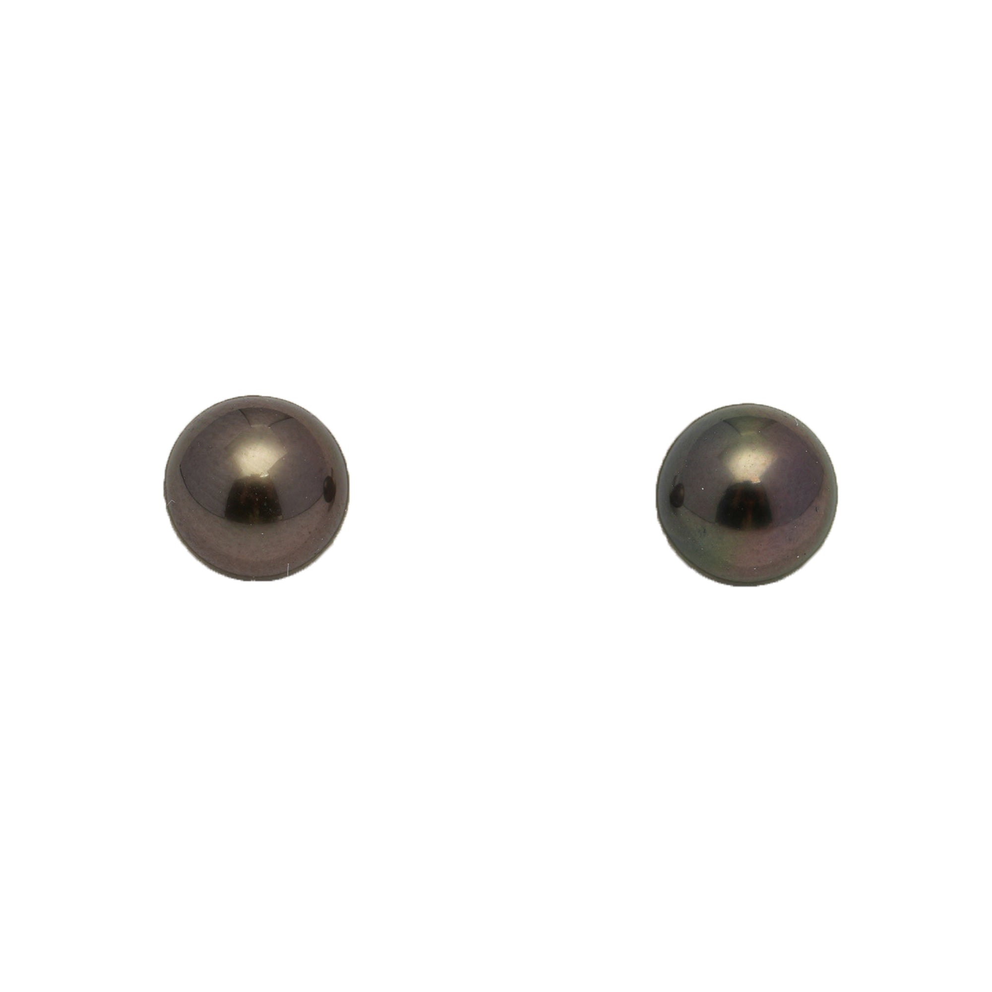 2pcs Brown 7.8mm - RSR AAA/AA Quality Tahitian Pearl Pair ER1785 NG19