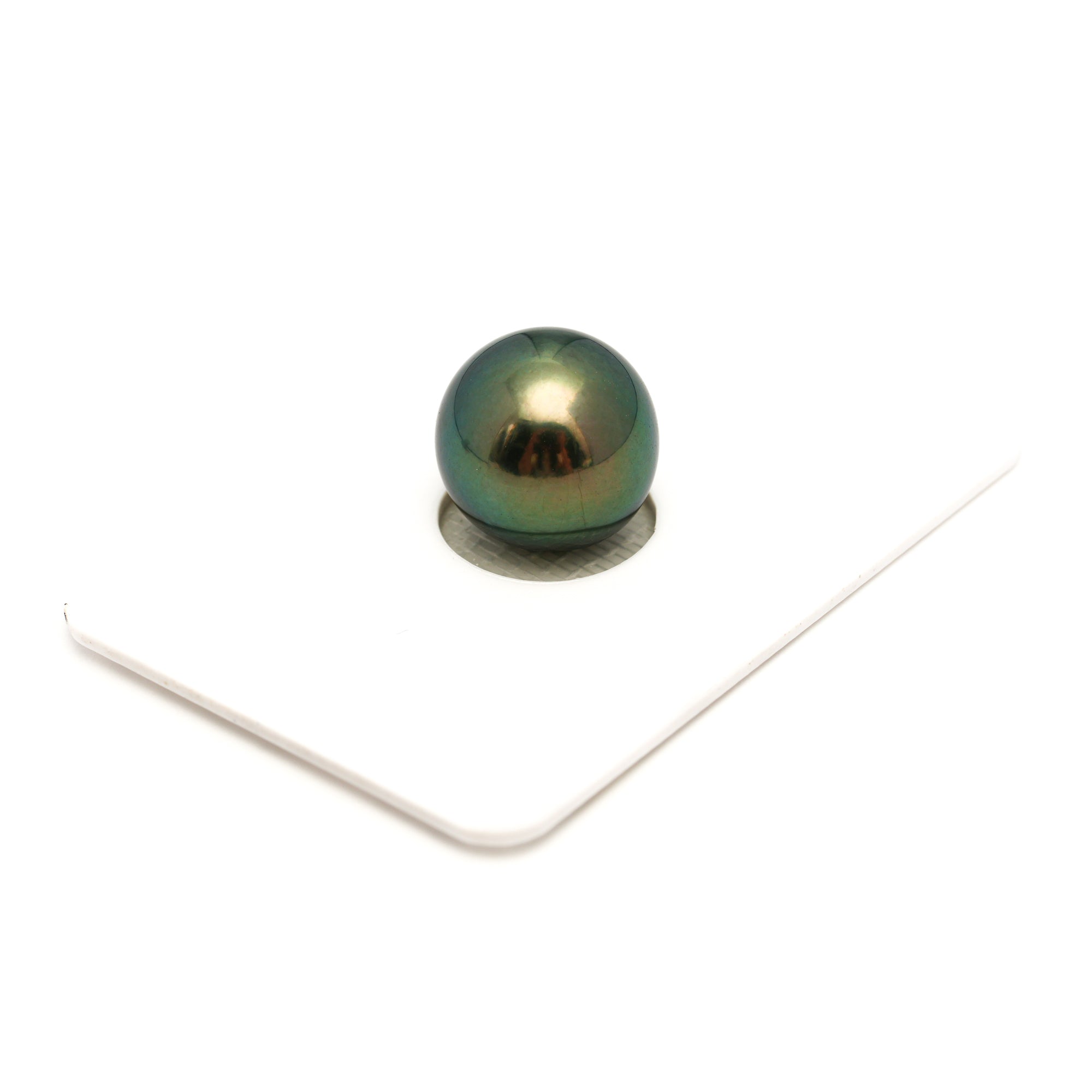 1pcs "High Luster" Peacock Green 12.5mm - SR AAA Quality Tahitian Pearl Single LP2404 OR6