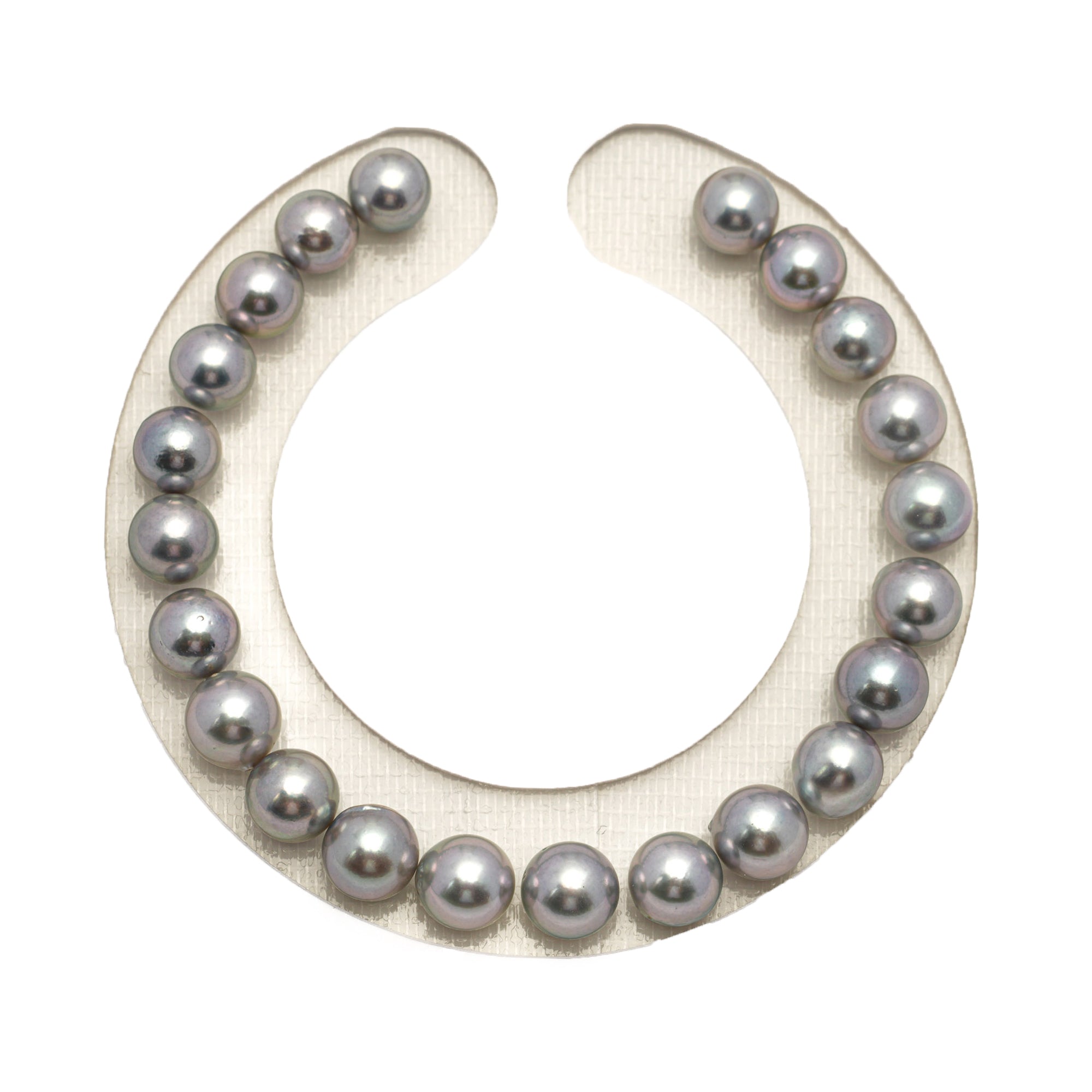 22pcs Akoya Pearl "High Luster" Silver Pink 7.5-7.9mm - SR AAA/AA Quality Akoya Pearl Bracelet AKBR2387 CMA1