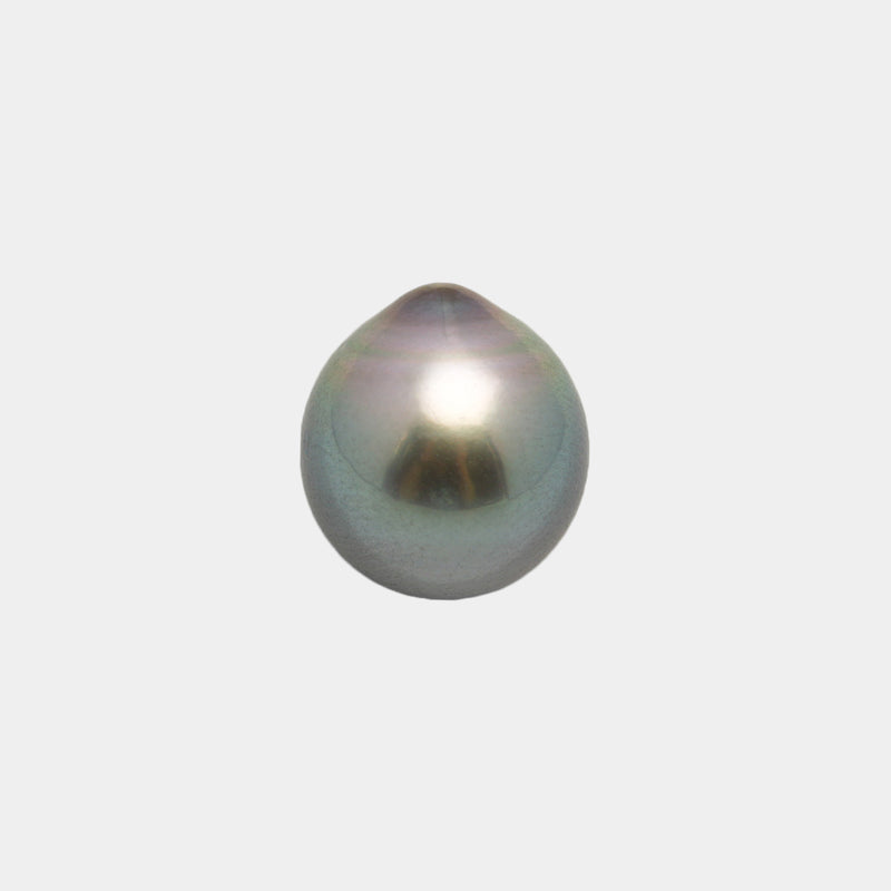 1pcs "High Luster" Light Green 12.4mm - SB AAA Quality Tahitian Pearl Single LP1998 MI1