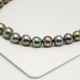 41pcs "High Luster" Multicolor 9-11mm - NR AAA/AA Quality Tahitian Pearl Necklace NL1565 OR10