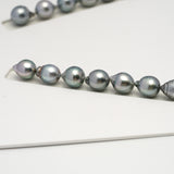 36pcs "High Luster" Silver Mix 9-11mm - CL/SB AAA/AA Quality Tahitian Pearl Necklace NL1599 HL3