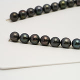 38pcs Dark 11-12mm - RSR AA/A Quality Tahitian Pearl Necklace NL1629 THMIX3