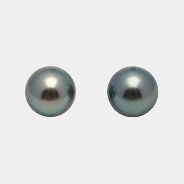 2pcs Light 12.4-12.5mm - RSR AAA/AA Quality Tahitian Pearl Pair ER1487