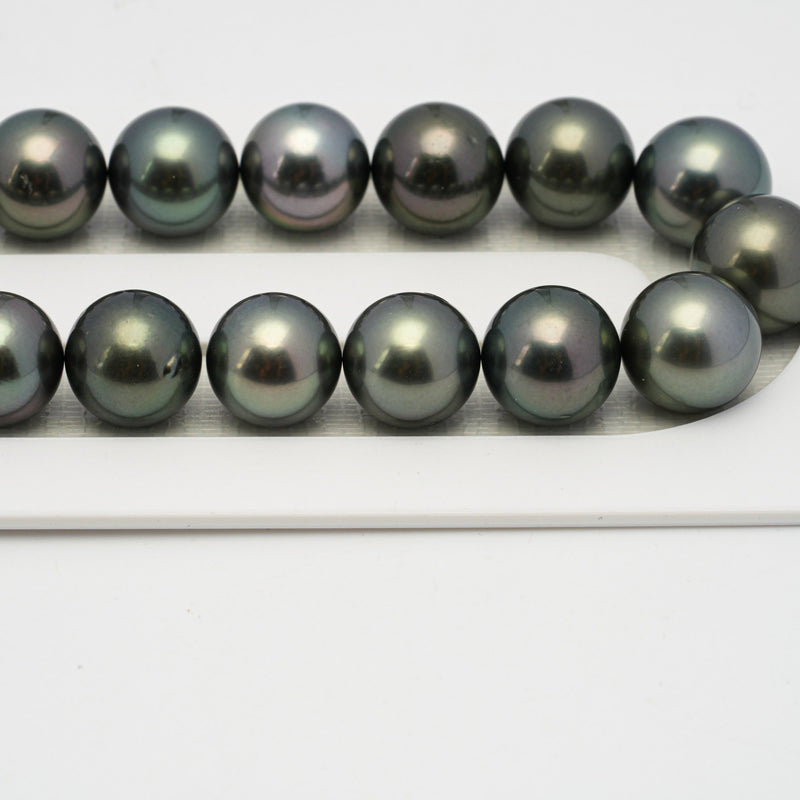 37pcs Mix Green 11-12mm - RSR AAA/AA Quality Tahitian Pearl Necklace NL1438 CMP1