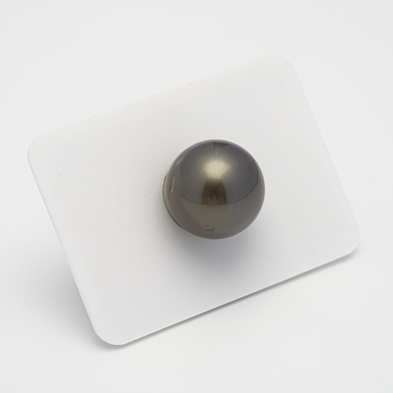 1pcs Dark Gray 15mm - RSR AA Quality Tahitian Pearl Single LP1884 TH1