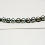 47pcs "High Luster" Green 8-11mm - SR/NR AAA/AA Quality Tahitian Pearl Necklace NL1591 OR10