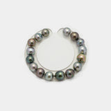 16pcs "High Luster" Multicolor 9-11mm - SB AAA/AA Quality Tahitian Pearl Bracelet BR2016 OR7