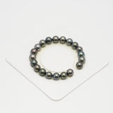 20pcs Gray 8-9mm - SR AAA/AA Quality Tahitian Pearl Bracelet BR2115