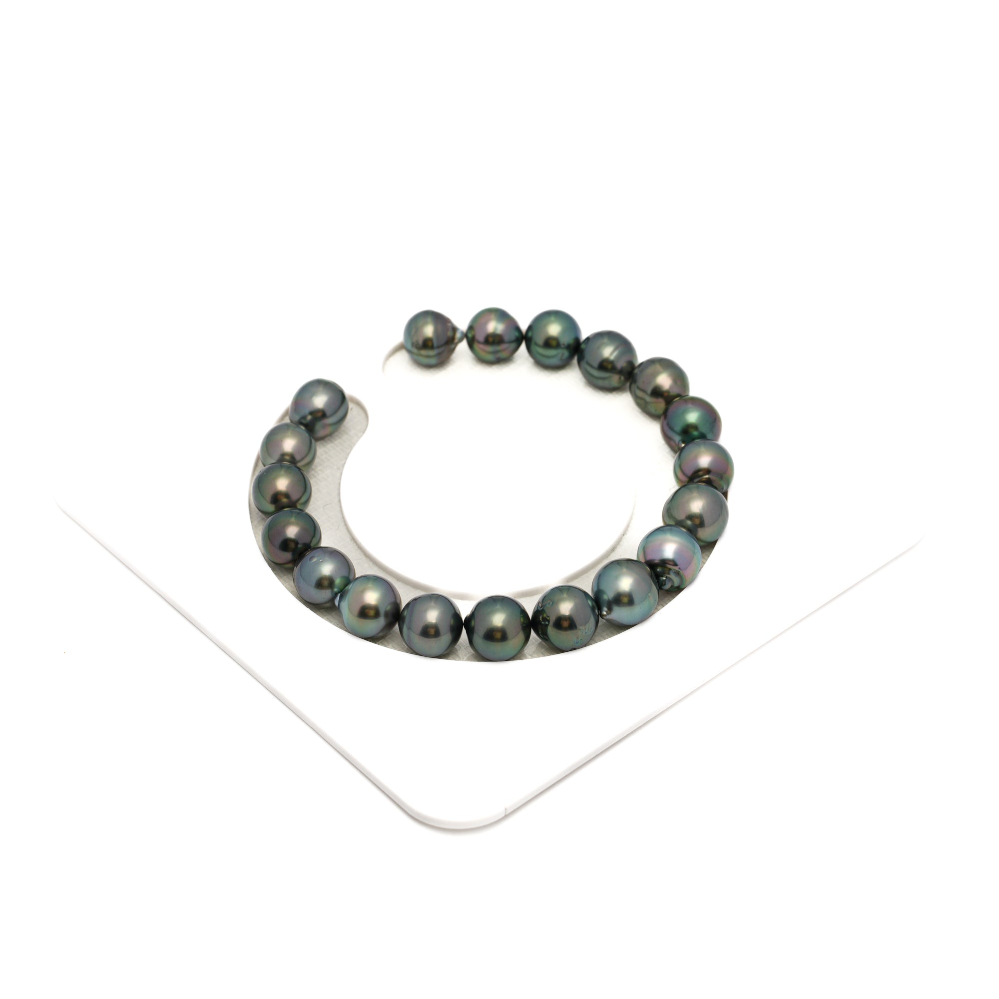 19pcs Green 8-9mm - SB AAA/AA Quality Tahitian Pearl Bracelet BR2290 HL4