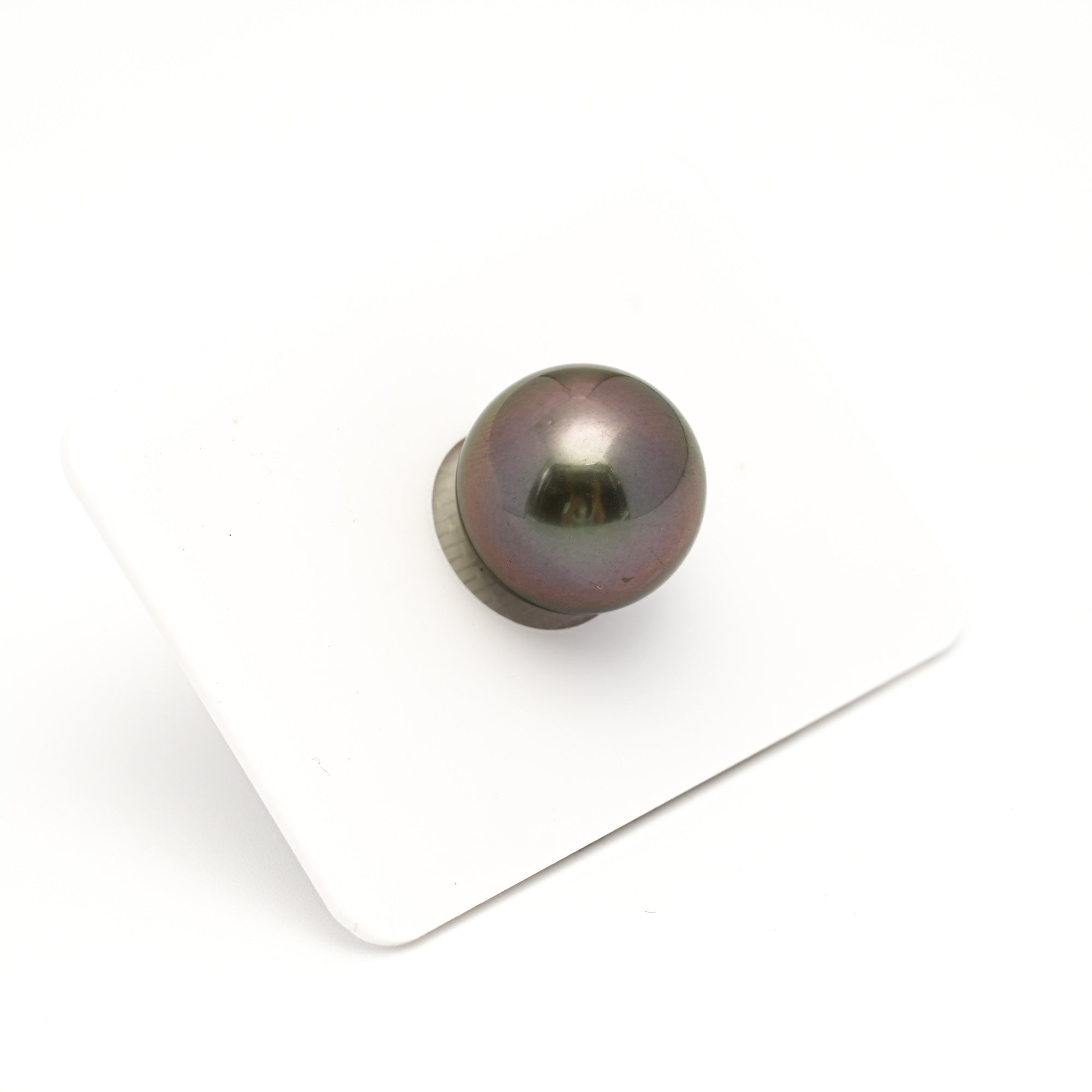 1pcs "High Luster" Green Cherry 13.6mm - RSR AAA Quality Tahitian Pearl Single LP2392 OR6