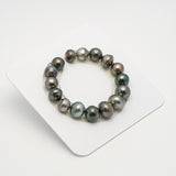 16pcs Multicolor 9-12mm - BT AAA/AA Quality Tahitian Pearl Bracelet BR2230 THMIX2.6