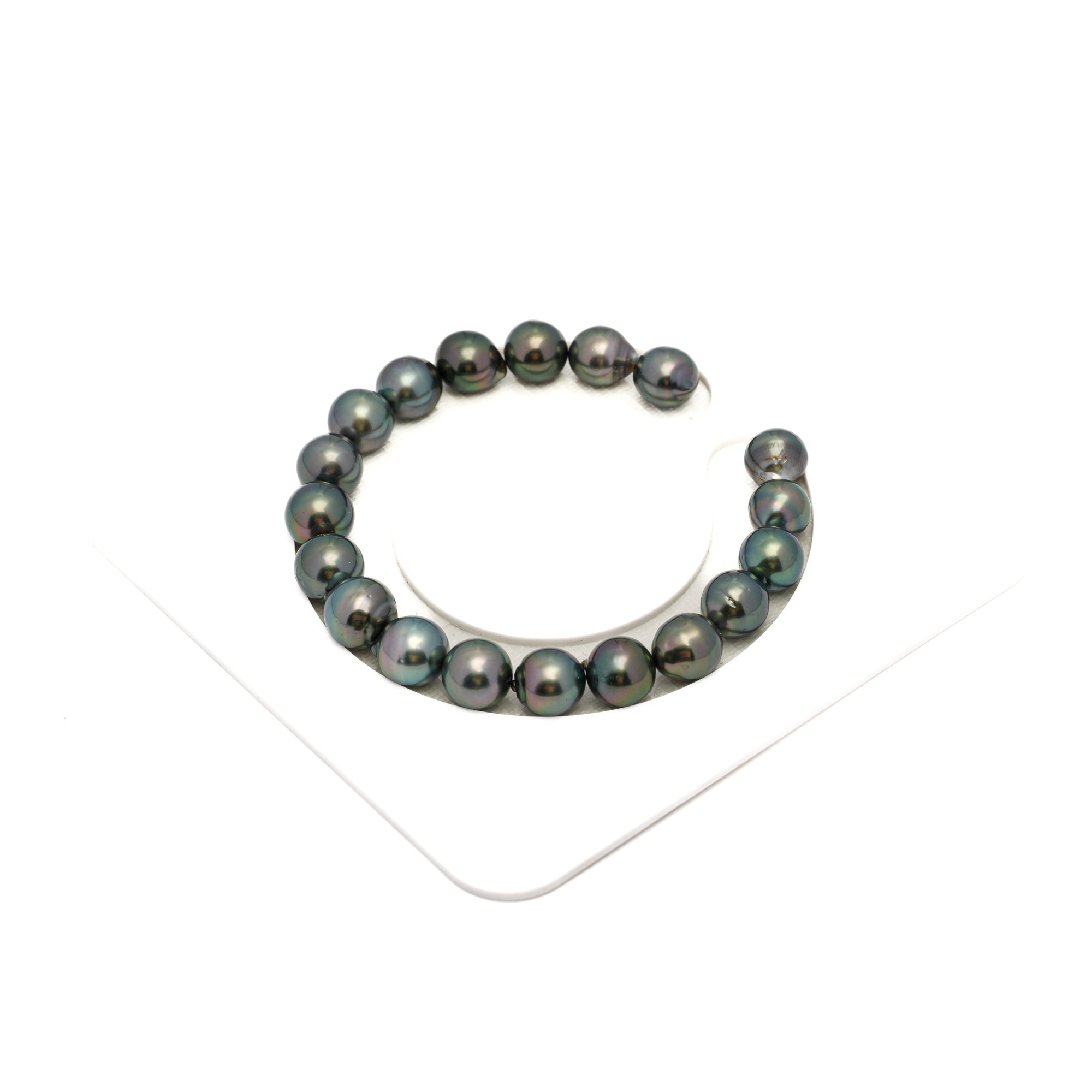 19pcs Green 8-9mm - SB AAA/AA Quality Tahitian Pearl Bracelet BR2290 HL4
