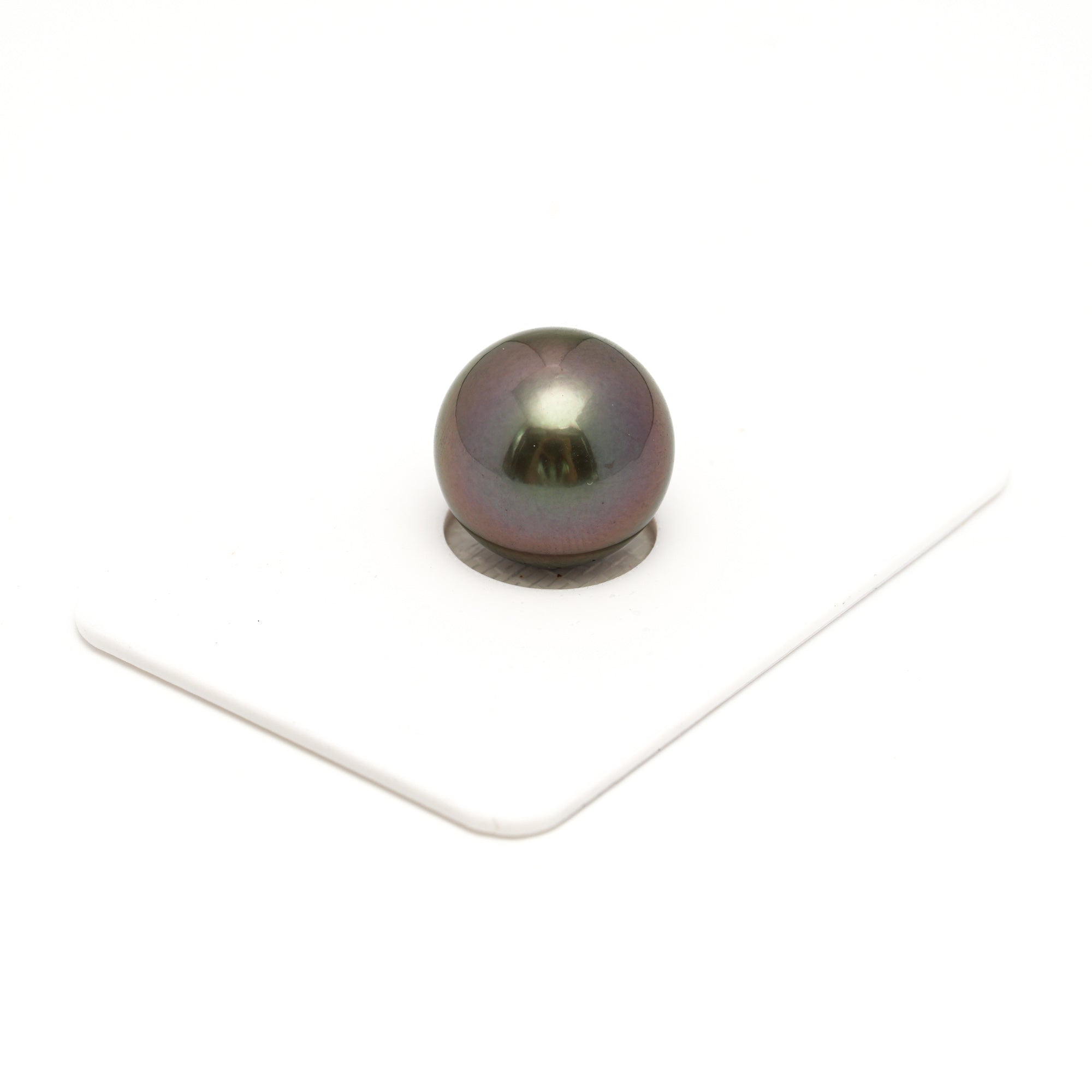 1pcs "High Luster" Green Cherry 13.6mm - RSR AAA Quality Tahitian Pearl Single LP2392 OR6