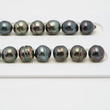 43pcs Multicolor 9mm - CL AAA/AA Quality Tahitian Pearl Necklace NL1419 OR7