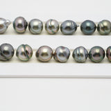 43pcs Multicolor 9mm - CL AAA/AA Quality Tahitian Pearl Necklace NL1419 OR7