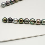 41pcs "High Luster" Multicolor 9-11mm - NR AAA/AA Quality Tahitian Pearl Necklace NL1565 OR10