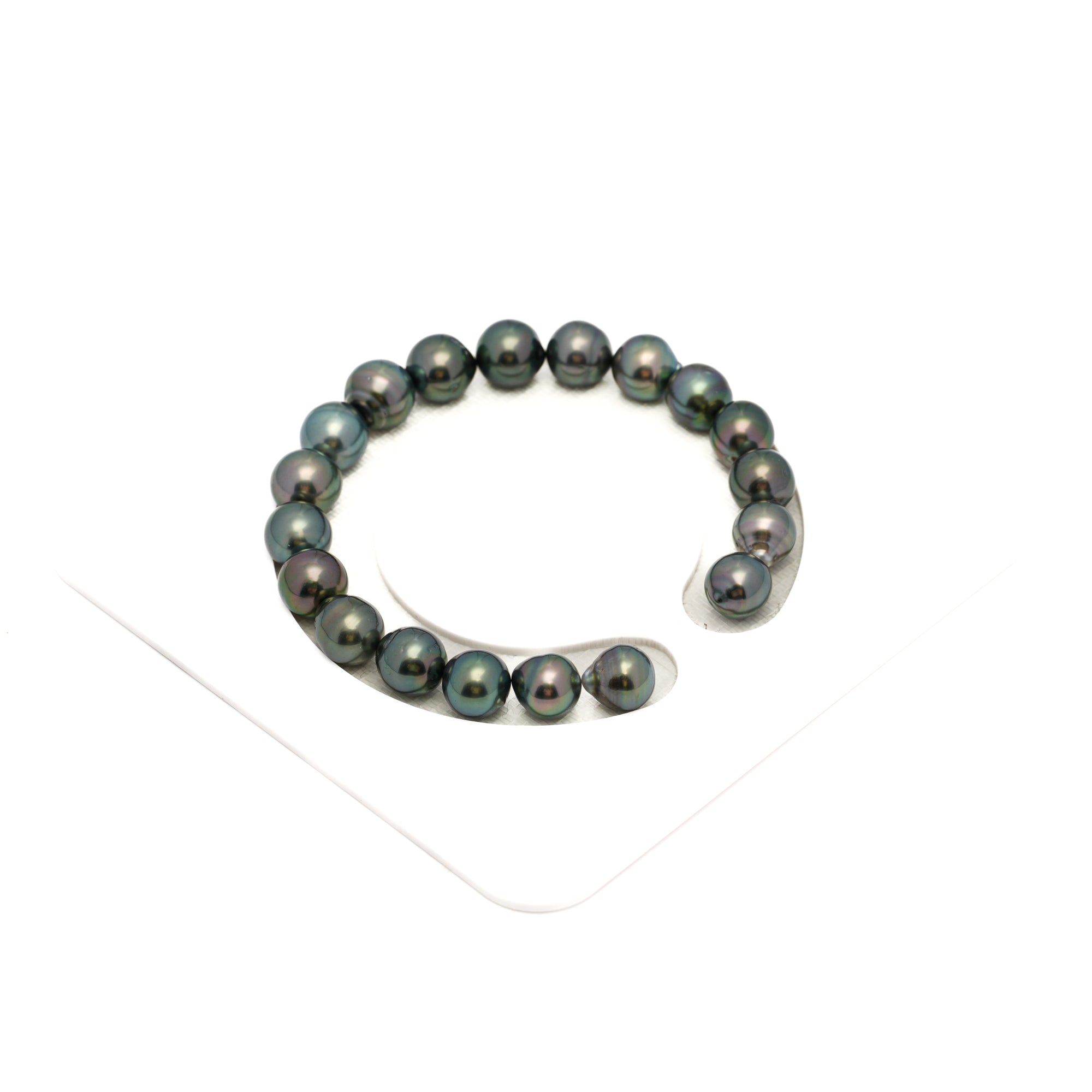19pcs Green 8-9mm - SB AAA/AA Quality Tahitian Pearl Bracelet BR2290 HL4