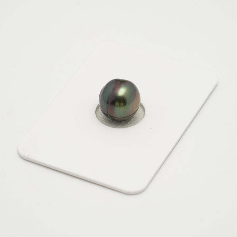 1pcs Aubergine 10.5mm - CL AAA Quality Tahitian Pearl Single LP2024 OR7