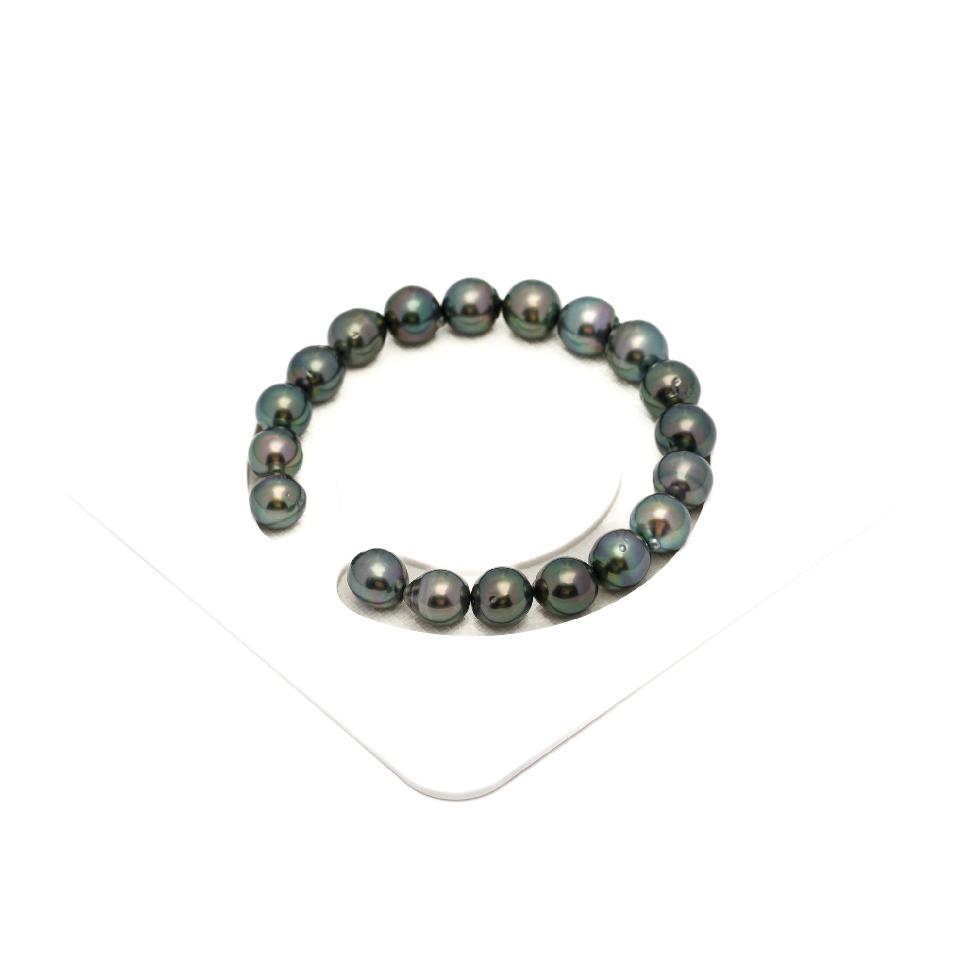 19pcs Green 8-9mm - SB AAA/AA Quality Tahitian Pearl Bracelet BR2290 HL4