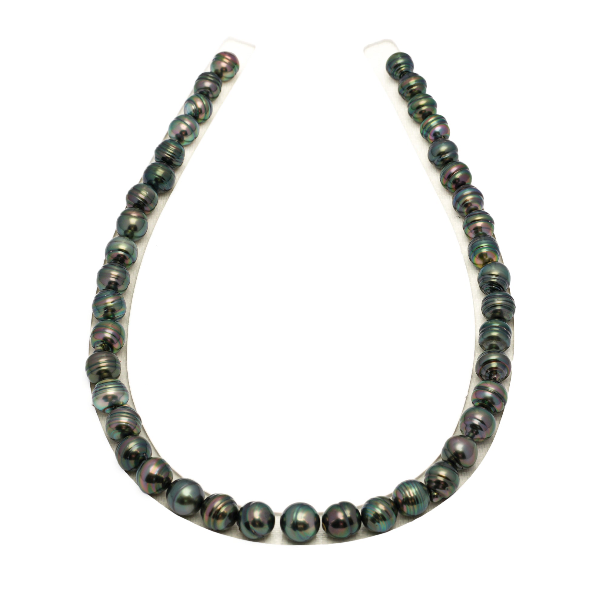41pcs Peacock 8-11mm - CL AAA Quality Tahitian Pearl Necklace NL1723 TH5