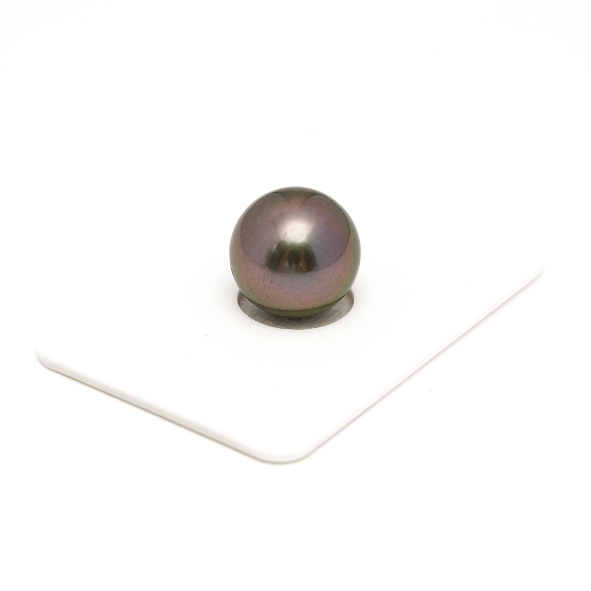1pcs "High Luster" Green Cherry 13.6mm - RSR AAA Quality Tahitian Pearl Single LP2392 OR6