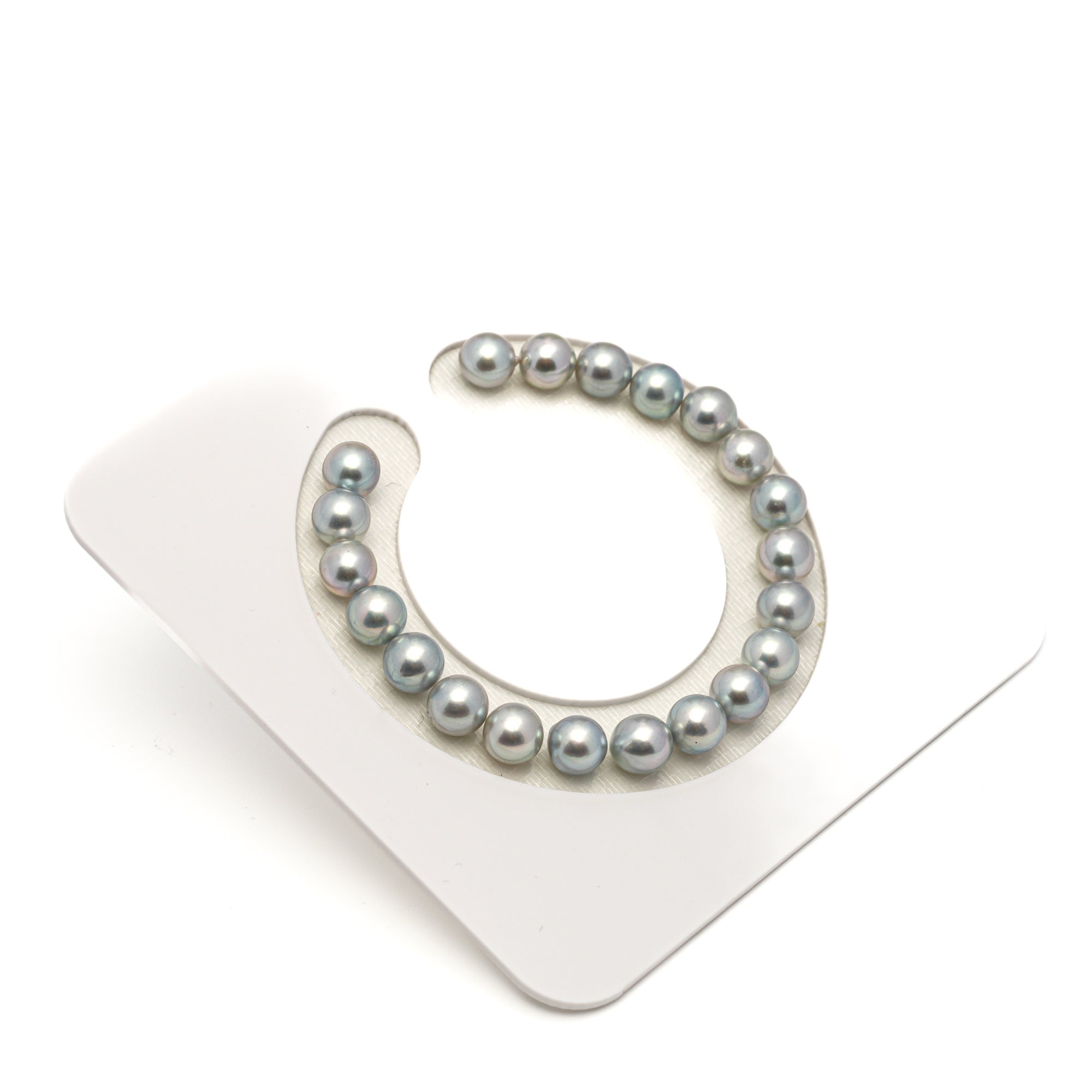 21pcs Akoya Pearl Silver Mix 7.4-7.9mm - SR/NR AAA/AA Quality Bracelet AKBR2399 CMA1