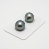 2pcs Light 12.4-12.5mm - RSR AAA/AA Quality Tahitian Pearl Pair ER1487