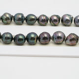 43pcs Multicolor 9mm - CL AAA/AA Quality Tahitian Pearl Necklace NL1419 OR7