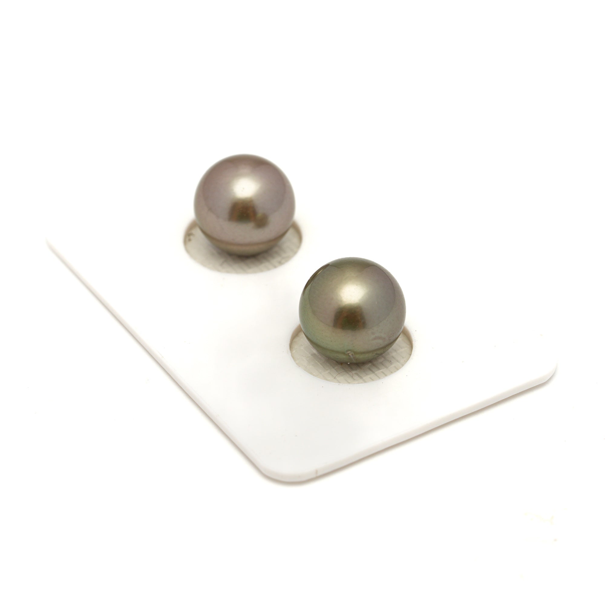 2pcs Light 10.4-10.5mm - RSR AAA Quality Tahitian Pearl Pair ER1741