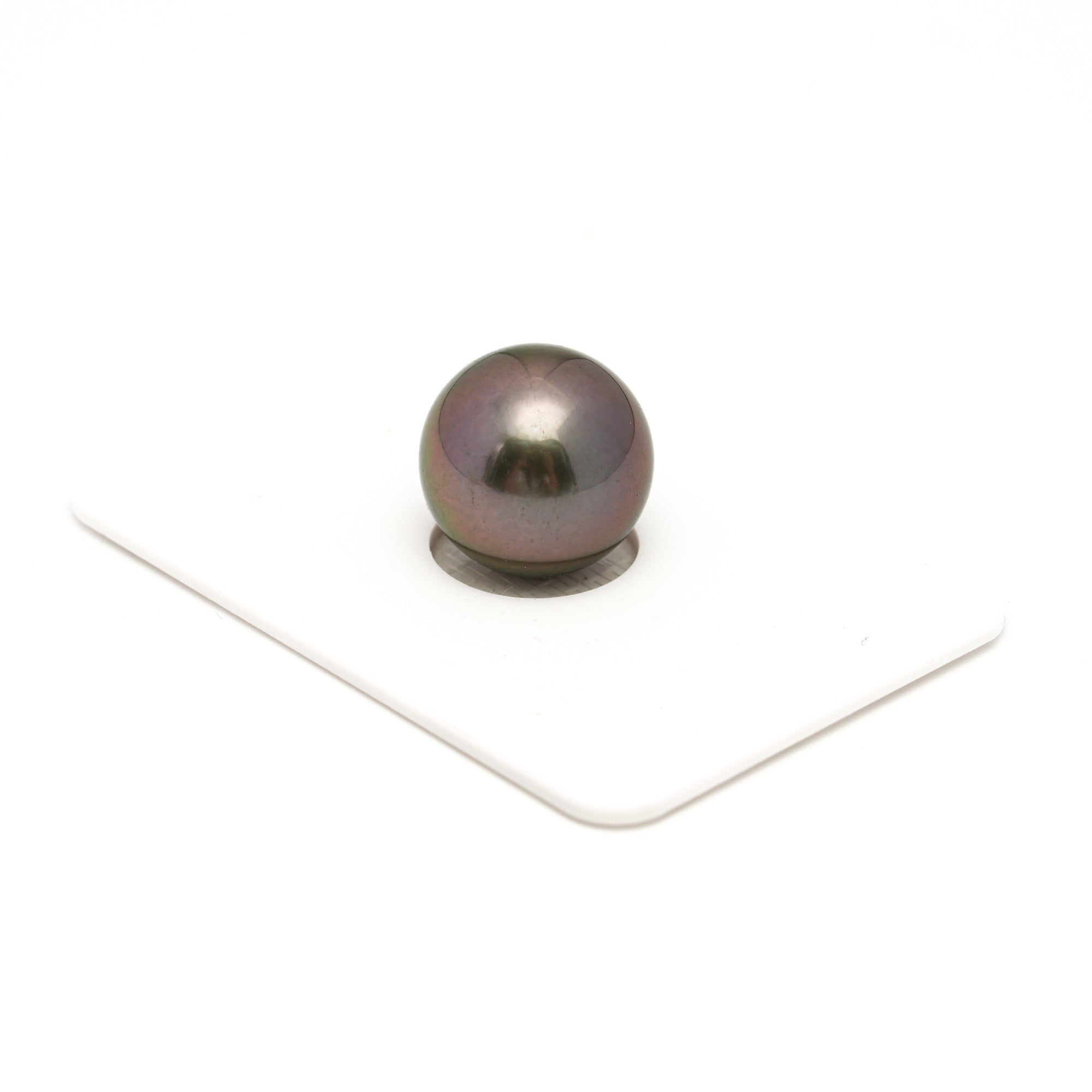 1pcs "High Luster" Green Cherry 13.6mm - RSR AAA Quality Tahitian Pearl Single LP2392 OR6