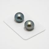 2pcs Light 12.4-12.5mm - RSR AAA/AA Quality Tahitian Pearl Pair ER1487