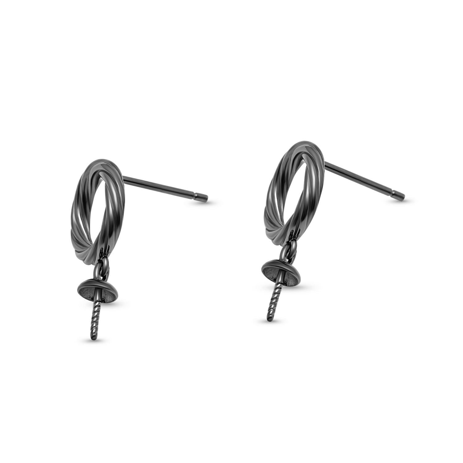 Dangle Earring Bails 925 Silver for Pearl SC289