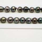 42pcs Multicolor 8-10mm - SB AAA/AA Quality Tahitian Pearl Necklace NL1513 THMIX2.6