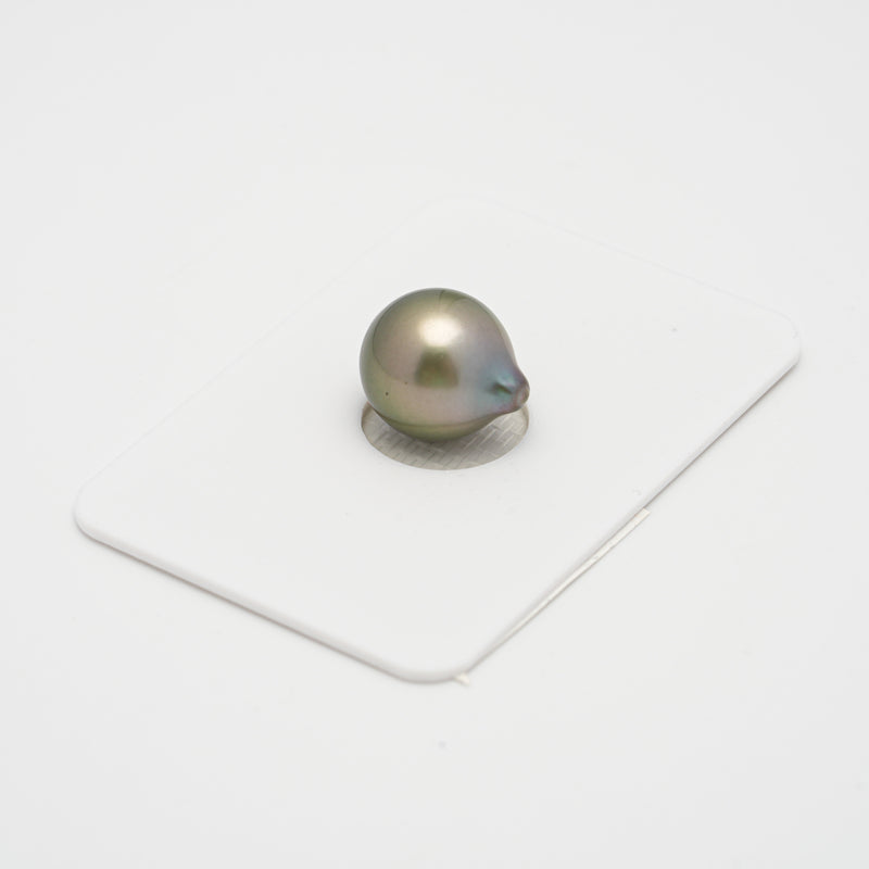 1pcs Green 11.1mm - SB AAA/TOP Quality Tahitian Pearl Single LP1869 THMIX2.6